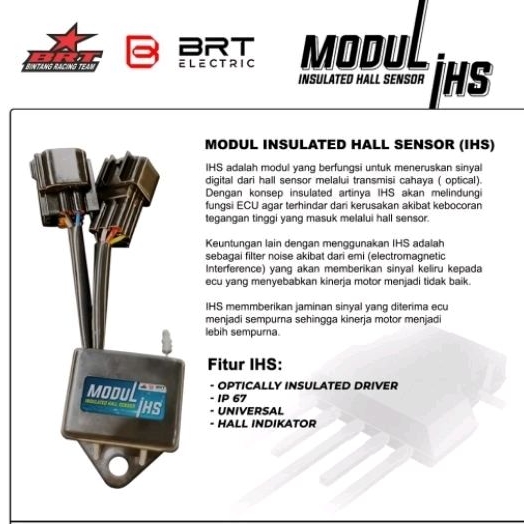 Must Have IHS BRT Insulated Hall Sensor Melindungi Ecu Controller dari Benturan BLDC Hub