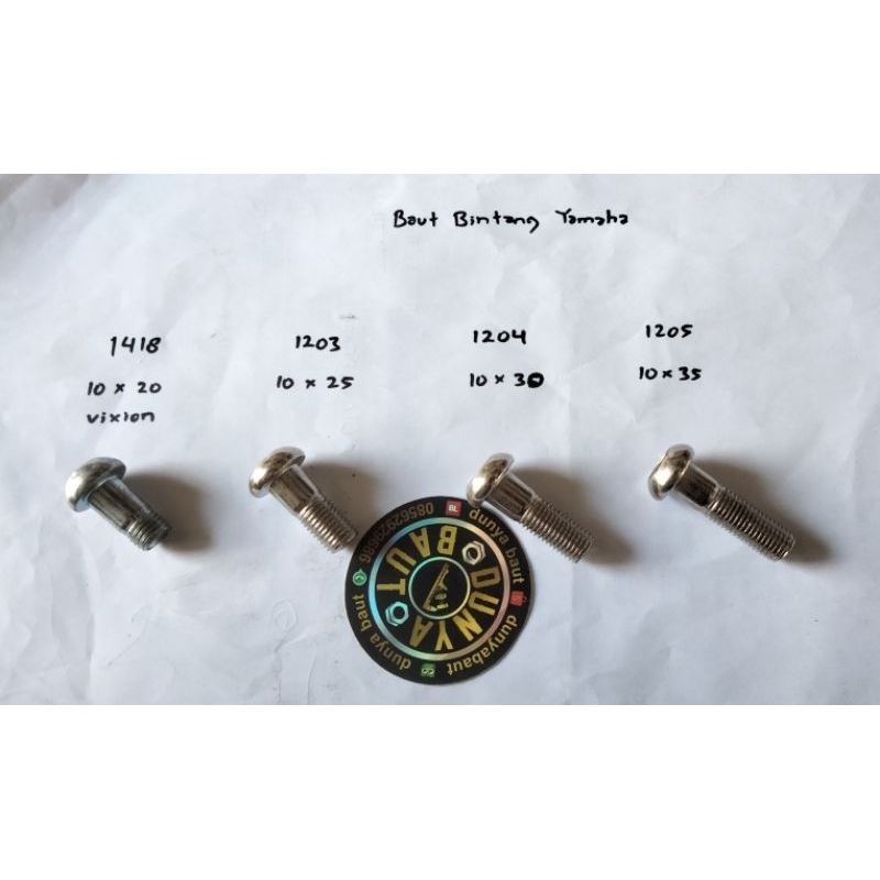 baut bintang, baut pegangan kaliper, baut dudukan kaliper yamaha