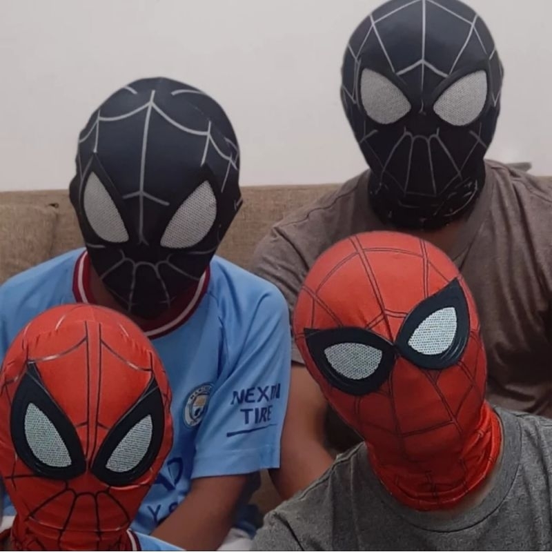 topeng spiderman masker spiderman mask spiderman topeng haloween mask face kostum spiderman cosplay