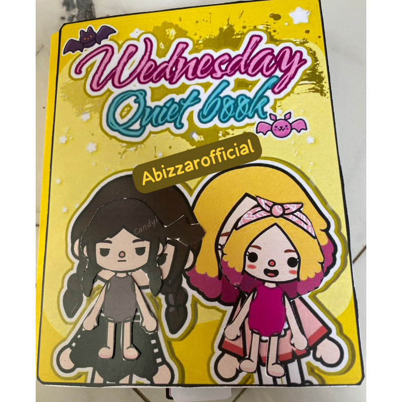 TOCA BOCA WEDNESDAY QUIET BOOK PAPER DOLL HOUSE MAINAN EDUKASI ANAK