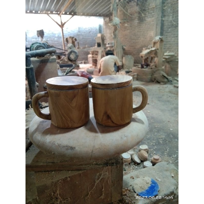 cangkir jati/gelas jati/cangkir stainless/cangkir kopi kayu/veneer/cangkir kuno/gelas unik