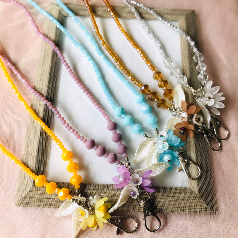 

Name Tag Lanyard Tali Kalung ID Card Kristal