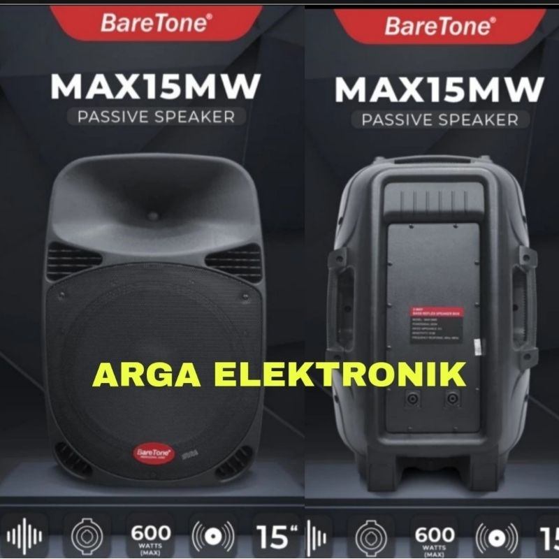 SPEAKER BARETONE PASIF MAX15MW 15INCH ORIGINAL