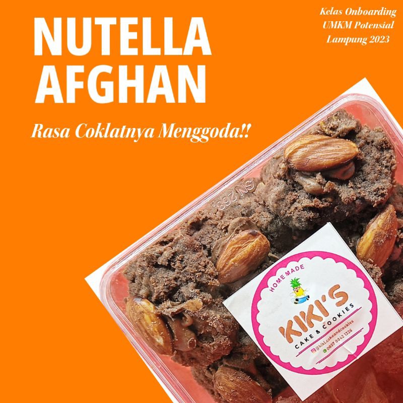 

COOKIES COKLAT NUTELLA AFGHAN TOPLES 250 GR
