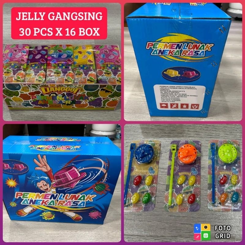 

Permen Cemilan Snack Jelly Jely Gasing Jellybean Putar Beyblade Mainan Anak Murah (isi 30 pcs)