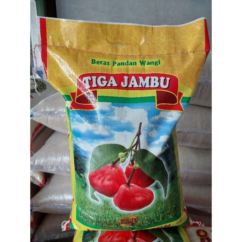 

Beras Super Cap Tiga Jambu 10kg Pulen Wangi