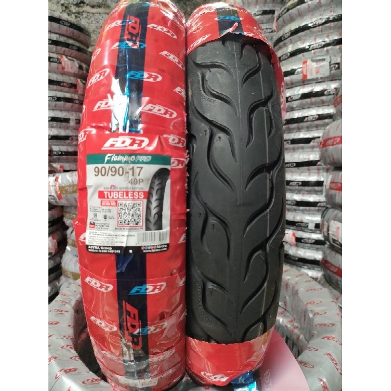 (Produksi terbaru) Ban tubeless FDR FLEMMO PRO 90/90-17 Free pentil 100% asli