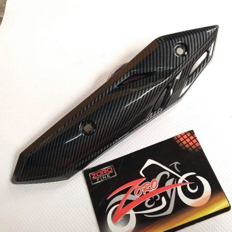Tameng knalpot cover tutup knalpot carbon beat new deluxe beat street 2019-2020-2021