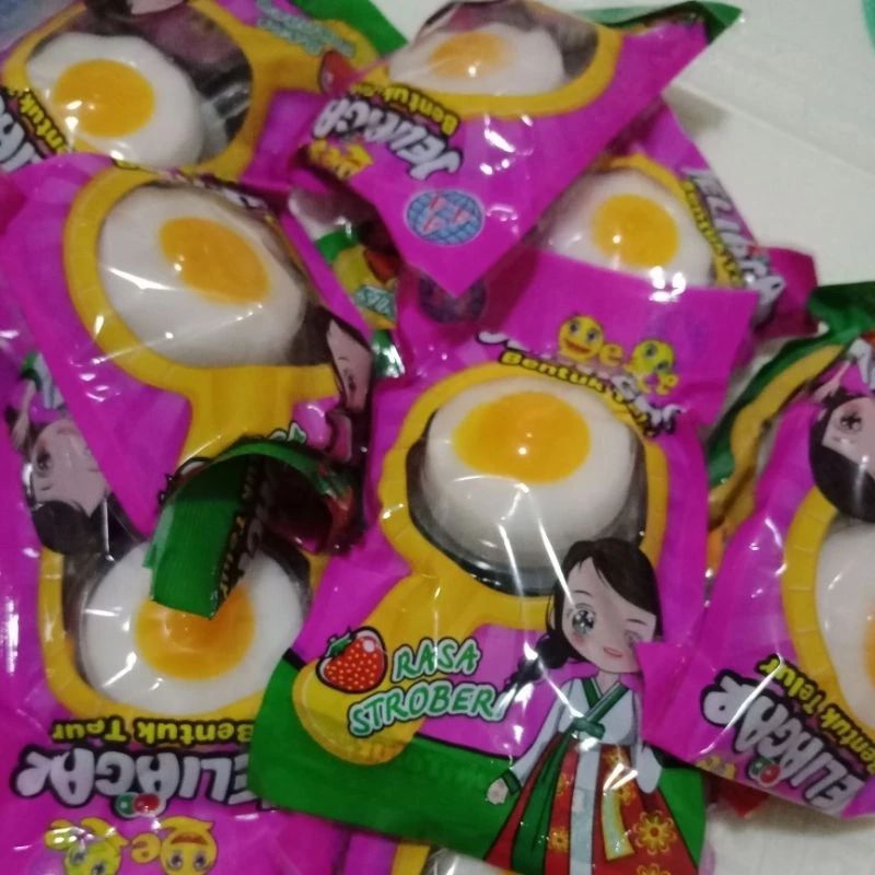 

(halal) permen puding jelly telor isi 10pcs exp 2025