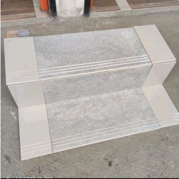 granit pijakan anak tangga abu muda 30x80 20x80 2warna 1set