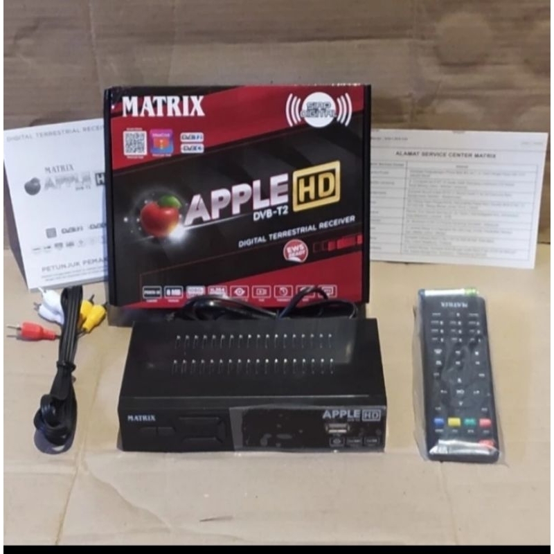 Set Top Box Matrix Apple Merah