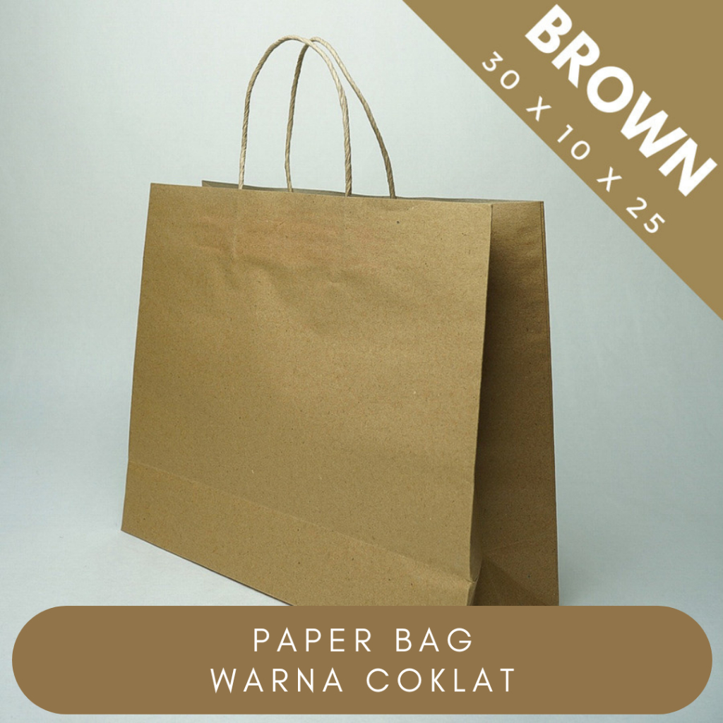 

PAPERBAG TAS KERTAS 30X10X25 CM SOUVENIR,OLSHOP,BUTIK,SEMINAR