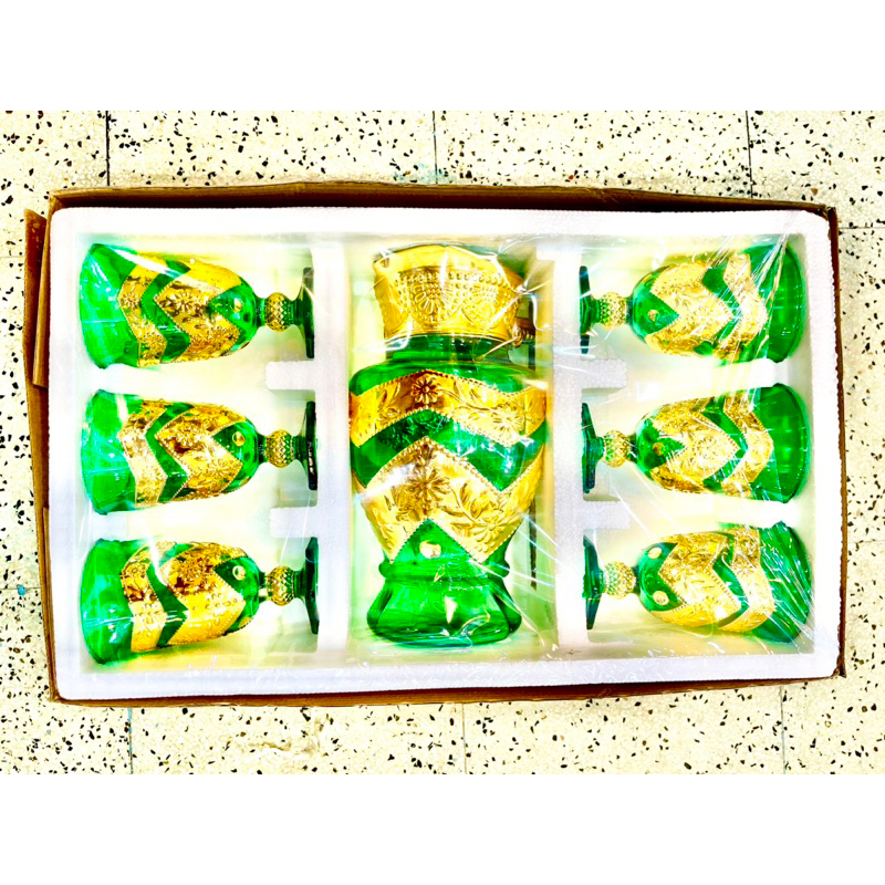 Teko dan Gelas Satu Set Warna Khas Oleh Haji/Umroh