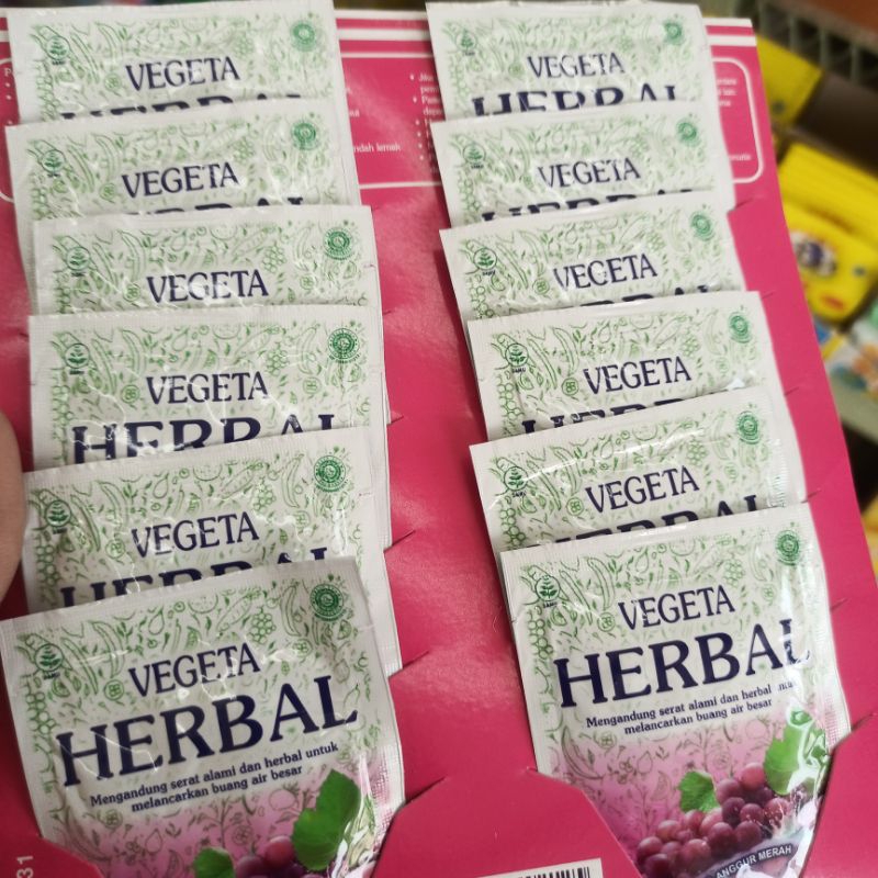 

Vegeta Herbal (renceng isi 12 sachet) - melancarkan BAB