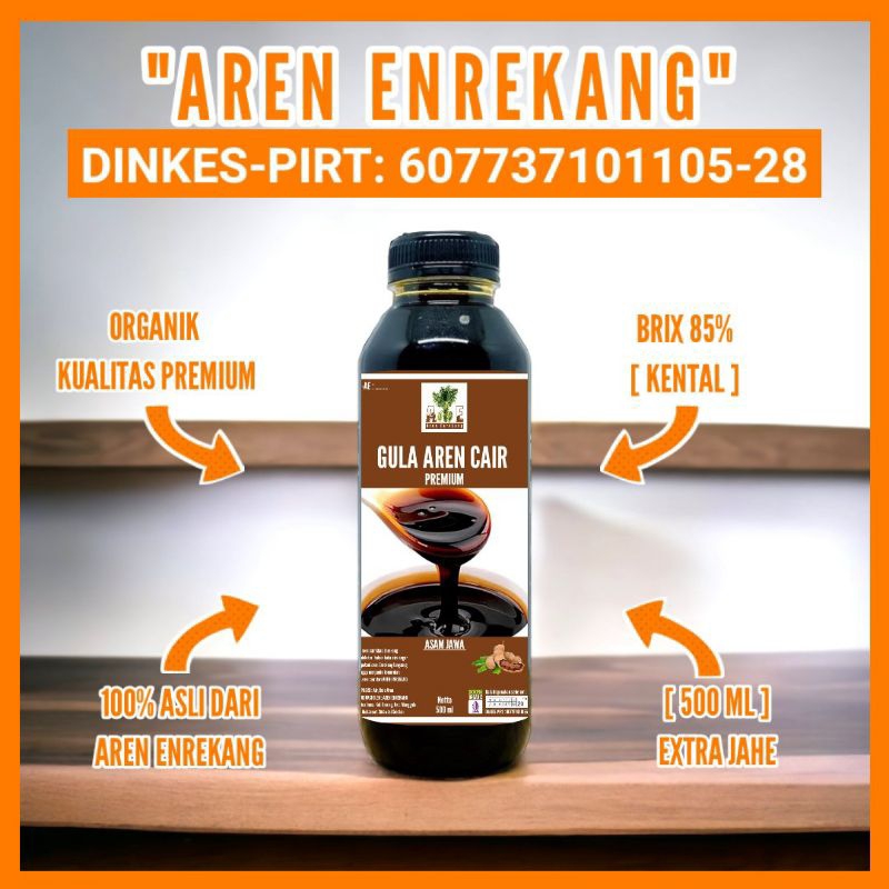 

Gula aren cair PREMIUM organik extra asam Jawa 500 ml khas Enrekang