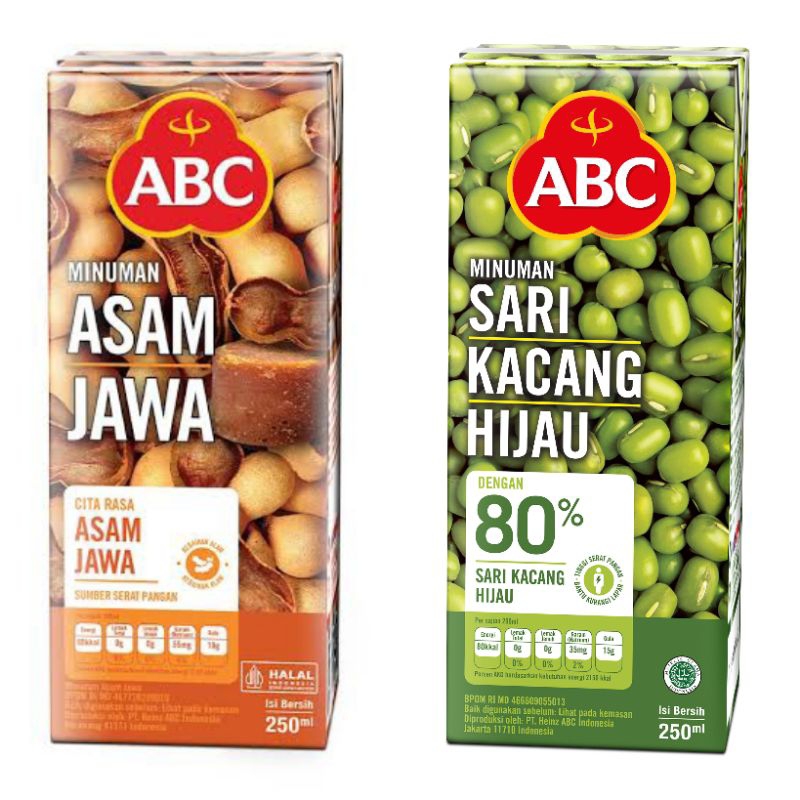 

ABC MINUMAN ASAM JAWA & SARI KACANG HUJAU 200ML