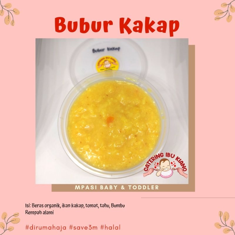 Bubur Kakap Catering MPASI Frozen