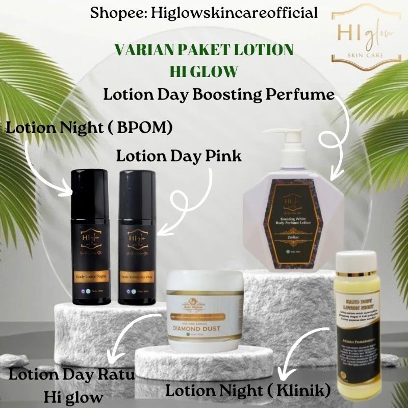 PAKET BODY LOTION HI GLOW SKINCARE