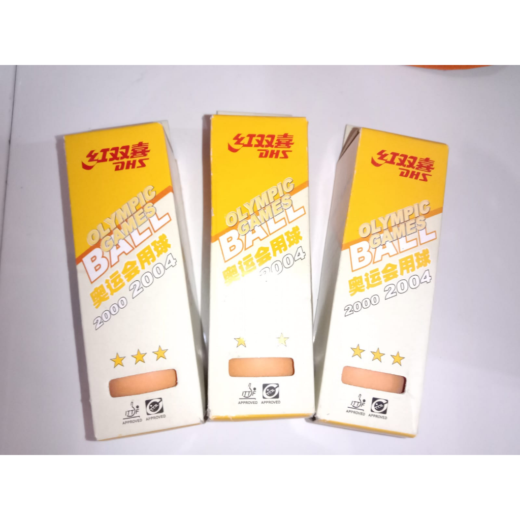 BOLA PINGPONG / BOLA TENIS MEJA DHS ISI 3 PCS