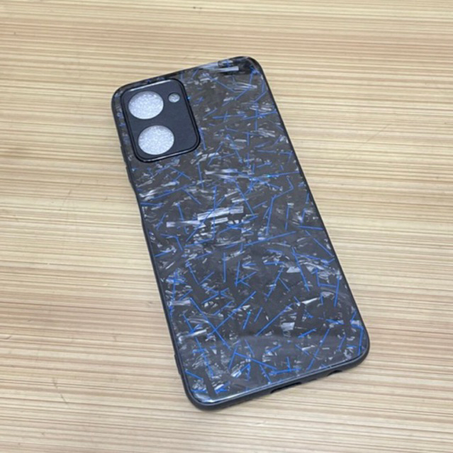 Case Realme 10 Blue Metallic Forged Carbon