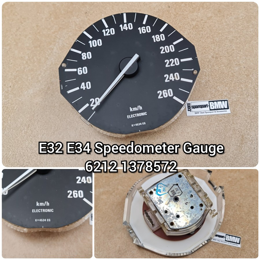 Speedometer Gauge KM/H BMW E32 E34 Engine M30 BMW 62121378572