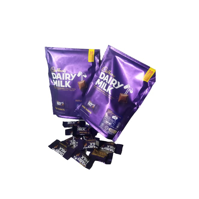 

Cokelat Cadbury Dairy Milk Mini share pack isi 18