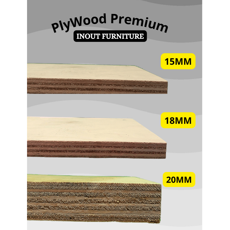 PlyWood Premium (244cmx122cm) Albasia Karet (Triplek / Kayu Lapis Premium) Triplek Murah PlyWood Mur