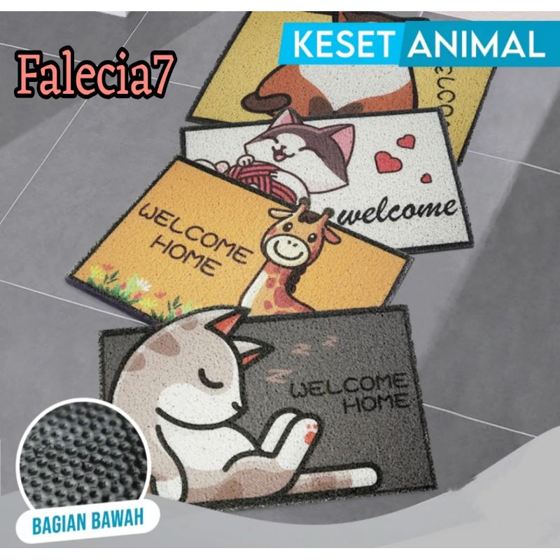 L4 - Keset Lantai Anti Slip Model Minimalis | Keset Aesthetic | Keset Ruang Tamu | Lap Kaki Bhan Bih