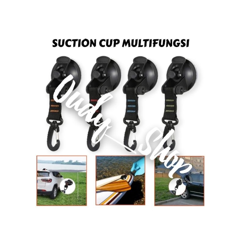 Suction Cup Pengait Tali Flysheet Camping Awning Mobil Campervan
