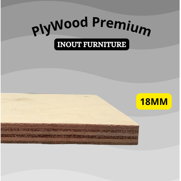 PlyWood 18MM Premium (244cmx122cm) Albasia Mix Karet (Triplek / Kayu Lapis Premium) Triplek Murah Pl