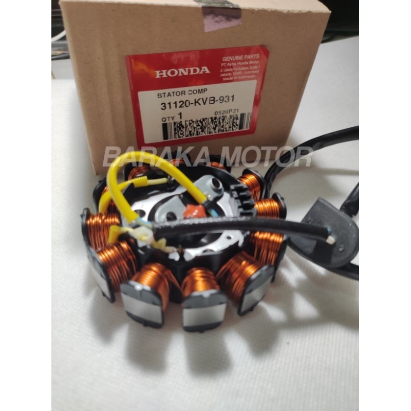 Spull Spul Assy (Stator Comp) Honda Vario 110 Karbu Original AHM