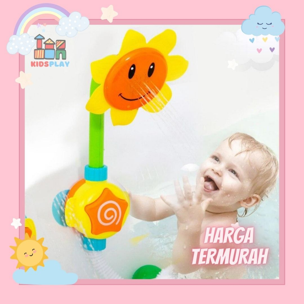 Shower Elektrik Sunflower Baby Bath Toys Mainan Shower Anak Mainan Anak Mandi Mainan Bayi Mainan Air