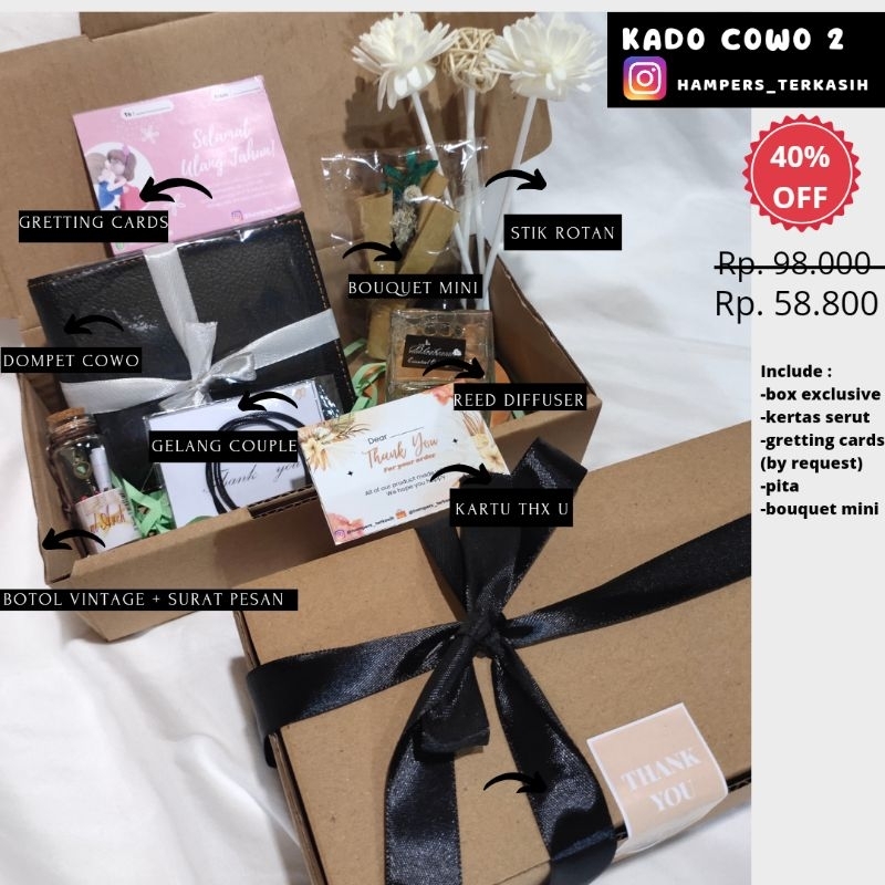 

KADO COWO / HAMPERS KADO ULANG TAHUN COWO