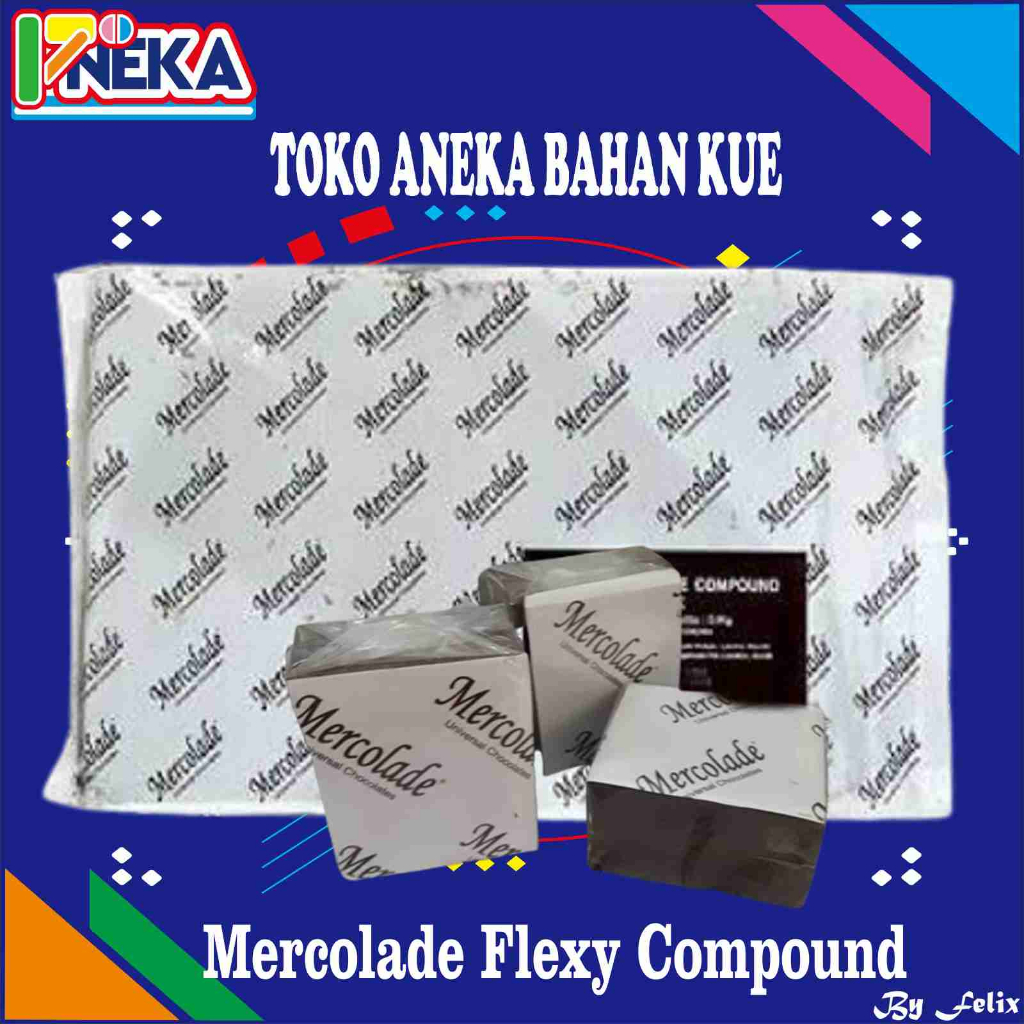 

Mercolade Flexy Dark Cokelat Compound Repack 250gr