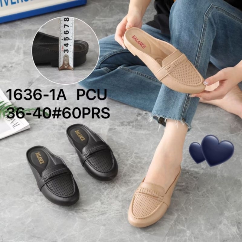 SEPATU SEPOTONG (TUTONG) KARET WANITA DEWASA 1636-1A