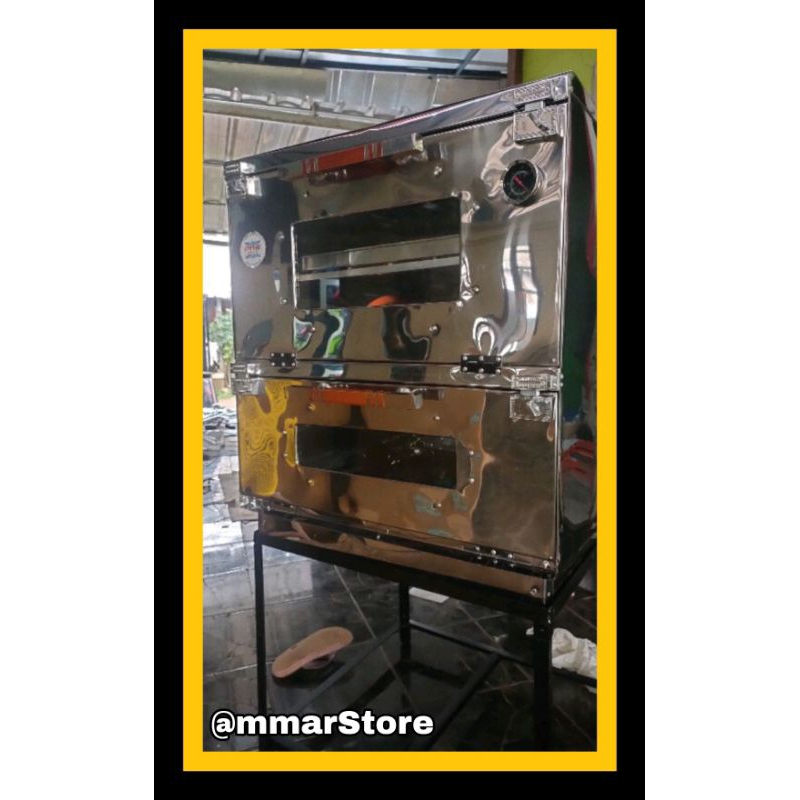 OVEN GAS STAINLESS UK 60X55X45 CM, OVEN GAS STANDAR, OVEN GAS 2 PINTU, EXTRA BONUS
