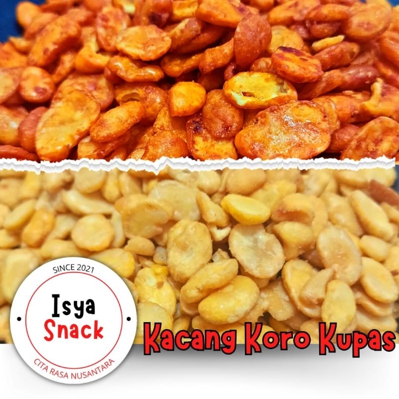 

Isya Snack - Kacang Koro Kupas kemasan isi 500gram