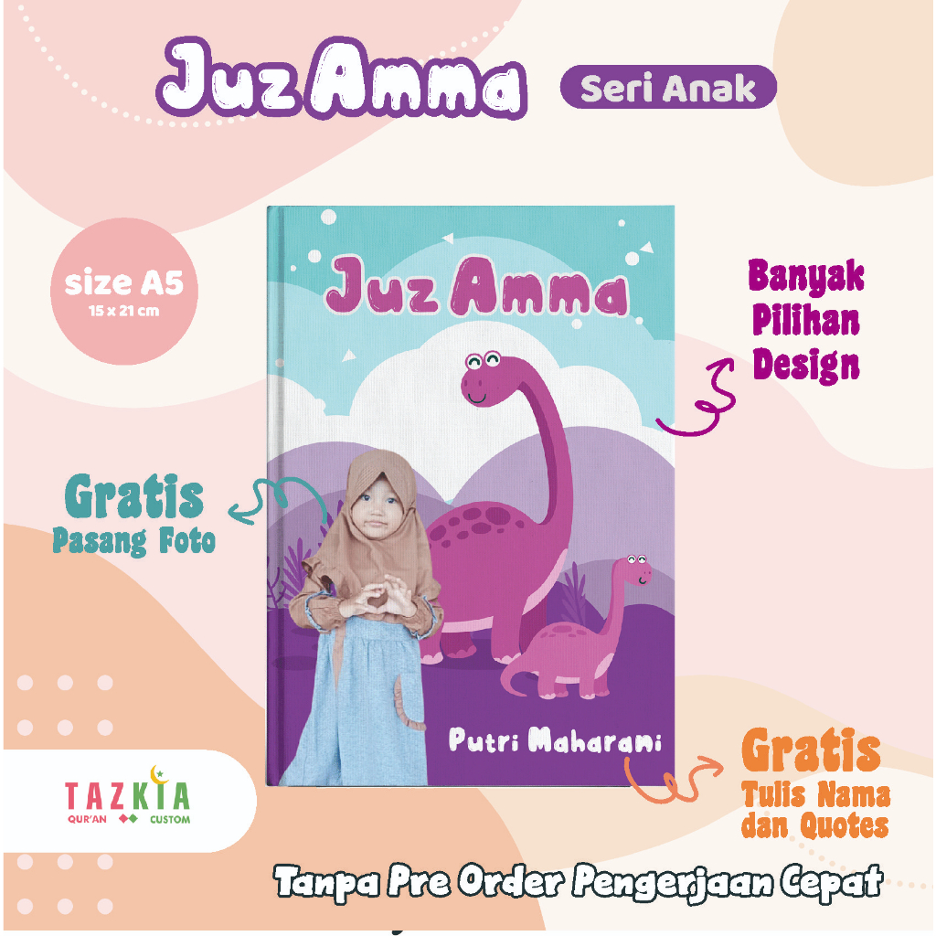 Juz Amma Custom Nama Foto For Kids  Fullcolor Kertas Glossy Dan Awet