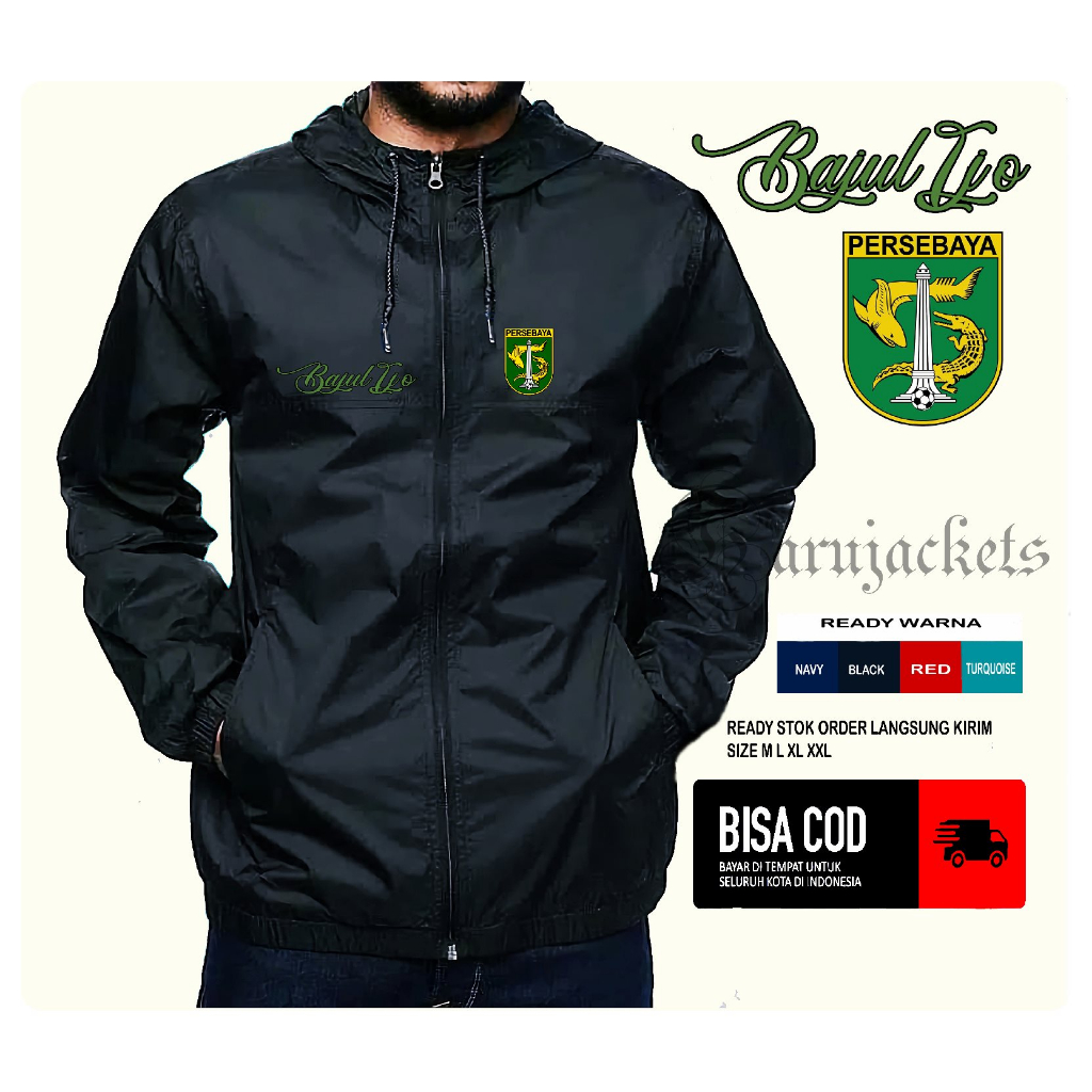 JAKET PERSEBAYA PARASUT WP