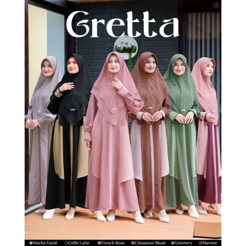 GRETTA DRESS By Aden Hijab ll BISA COD ll rekomendasi dress kondangan ll rekomendasi gamis mewah ll 
