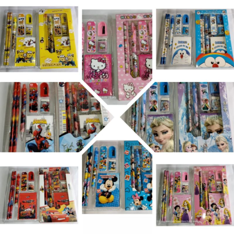 

STUDY SET 8008 ( 5 in 1 ) / STUDY SET KARAKTER MURAH