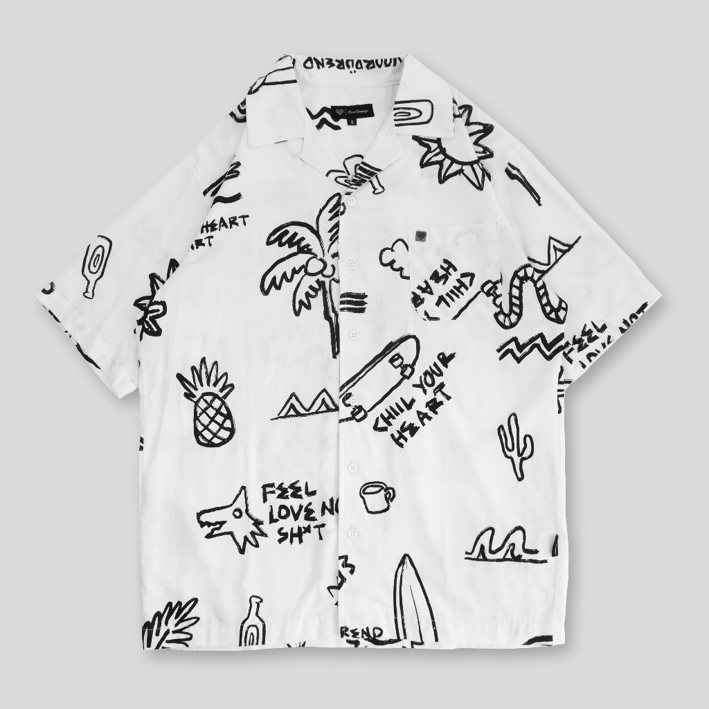 Voordurend - Sumline Overshirt - White - Shirt