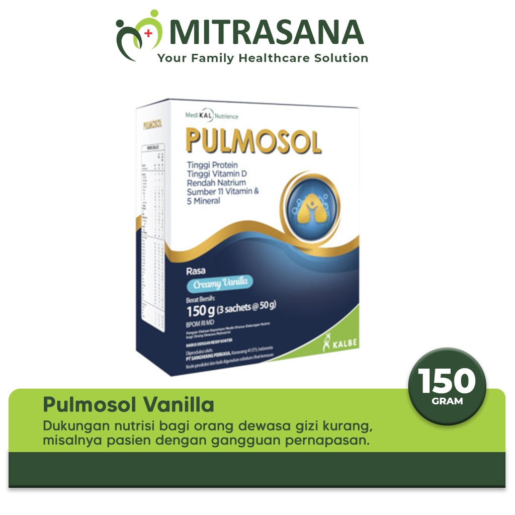 

Pulmosol 150 Gram - Susu Nutrisi Kesehatan Pernapasan