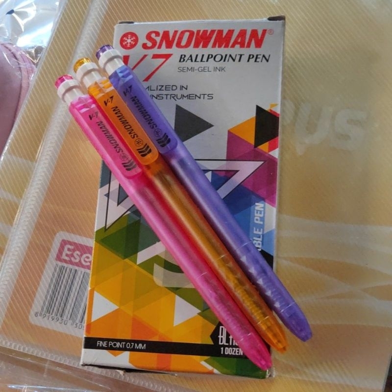 

Pulpen Snowman V7 0,7mm harga 1 lusin