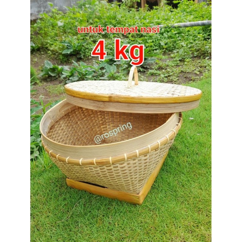 dunak bambu/bakul/wakul bambu 3kg-5kg nasi, bakul besar,ceting besar