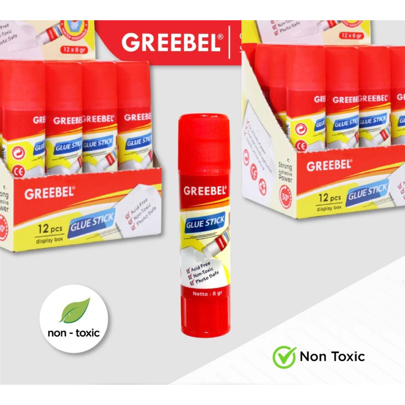 

Glue Stick Greebel GS 1908 (8 gr) & GS 1915 (15 gr) / Lem Kertas Glue Stik Lem Stik - 1 PCS
