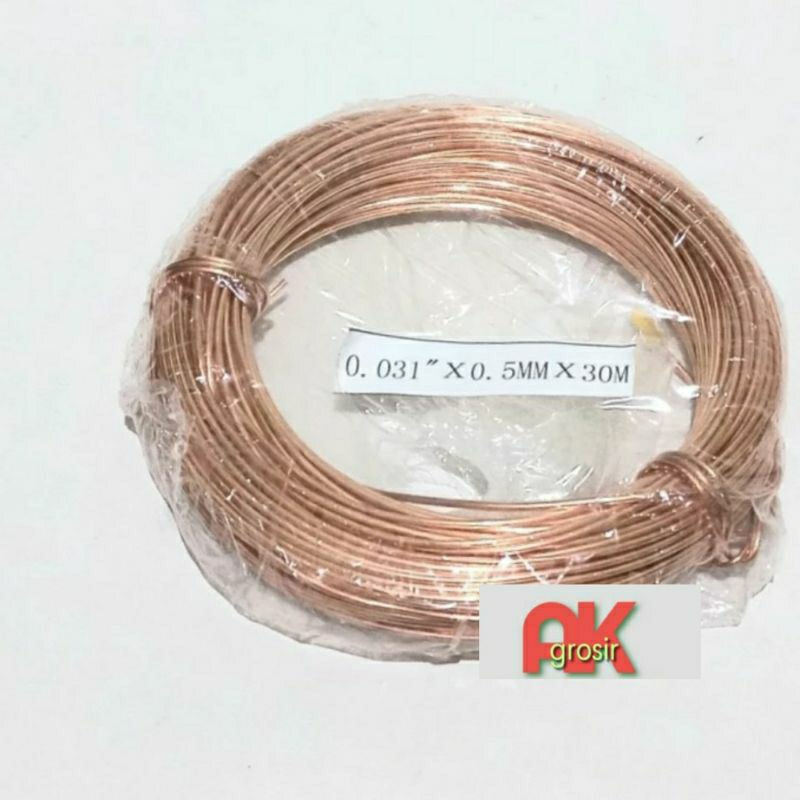 Pipa Kapiler 0,31mm Tembaga 30m/Rol pipa Capiler AC , Kapiler kulkas