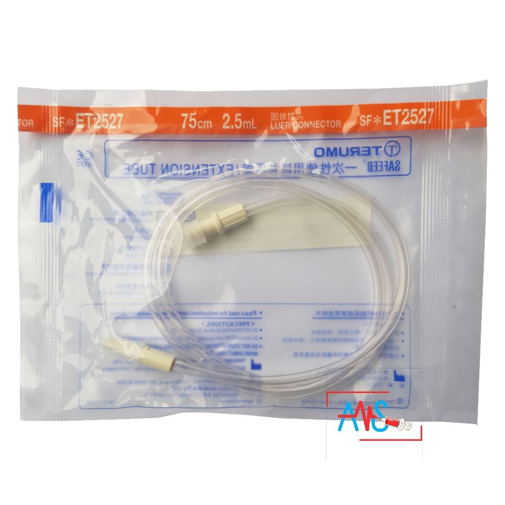 ET EXTENSION TUBE 75 CM TERUMO 2.5 ML