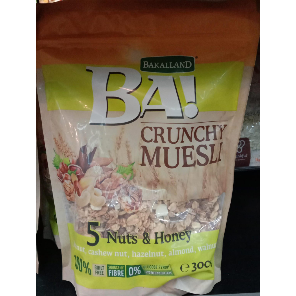 Bakalland BA Crunchy muesli 5 nuts & honey 300g