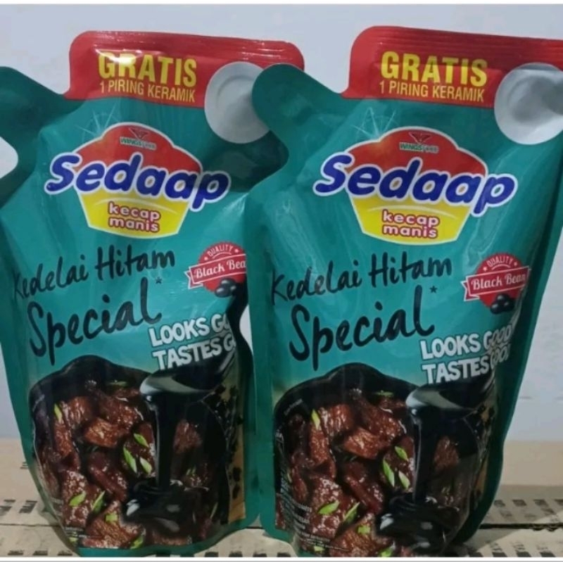 

kecap sedaap 550ml free piring